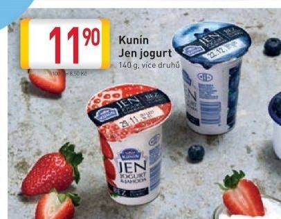 Ochucený Jen jogurt Kunín