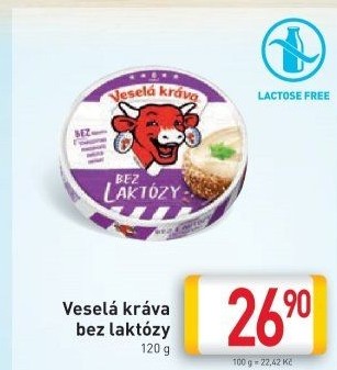 Sýr tavený bez laktózy Veselá kráva