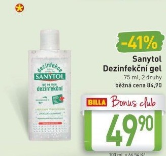 Dezinfekční gel na ruce Sanytol