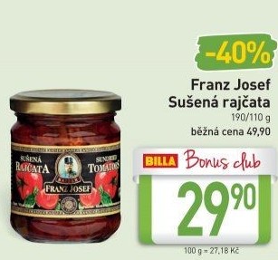 Sušená rajčata v oleji Kaiser Franz Josef
