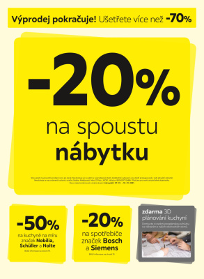 akční leták Kika nábytek 4.1.2021-17.1.2021