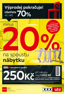 akční leták XXXLutz 4.1.2021-17.1.2021