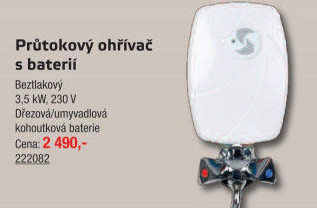 Průtokový ohřívač RPR Wterm