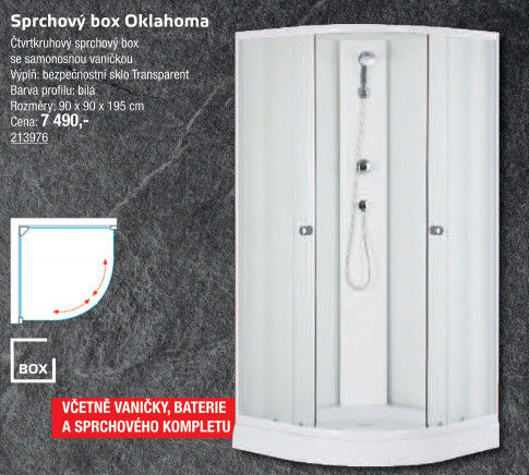 Sprchový kout Oklahoma SaniPro