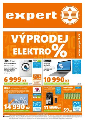 akční leták Expert elektro 4.1.2021-13.1.2021
