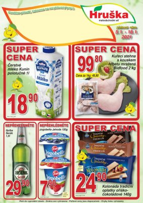 akční leták Hruška 5.1.2021-18.1.2021