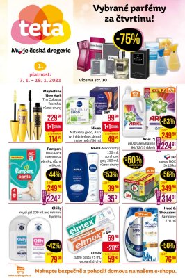 akční leták Teta drogerie 7.1.2021-18.1.2021