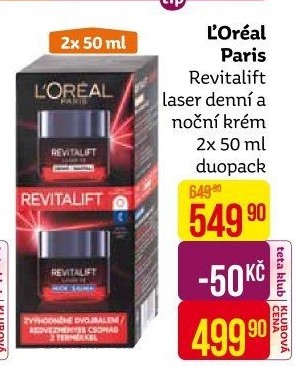 Balení krém denní a noční Revitalift Laser X3 L'