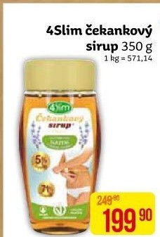 Čekankový sirup 4Slim