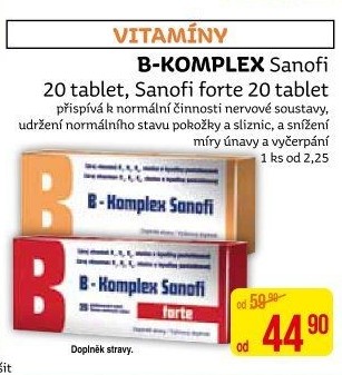 Doplněk stravy B-komplex Sanofi