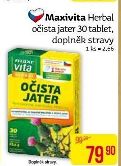 Doplněk stravy očista jater Herbal MaxiVita