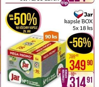 Kapsle do myčky Jar