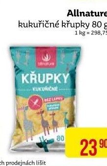 Kukuřičné křupky Allnature