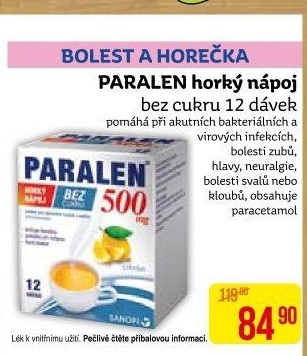 Nápoj horký Paralen
