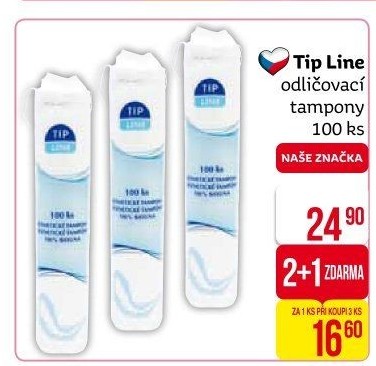 Odličovací tampony Tip Line