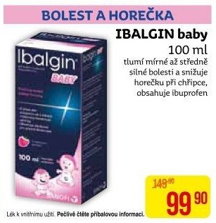 Sirup pro děti Ibalgin Baby