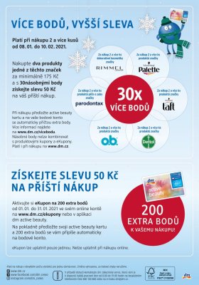 akční leták dm drogerie 8.1.2021-10.2.2021