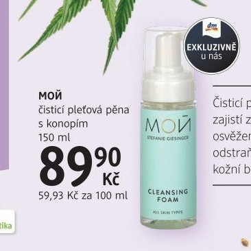 Čisticí pleťová pěna MON