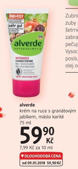 Krém na ruce bio Alverde