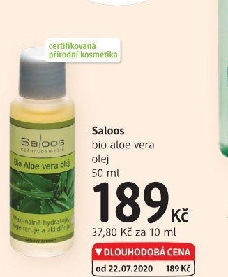 Olej tělový bio Saloos