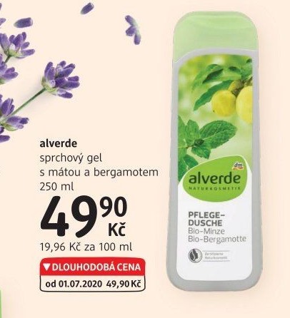 Sprchový gel bio Alverde