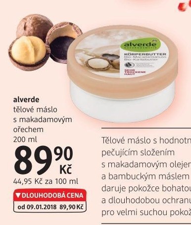 Tělové máslo Alverde
