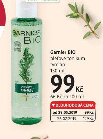 Tonikum pleťové bio Garnier