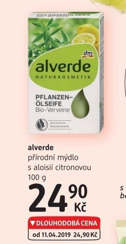 Tuhé mýdlo bio Alverde