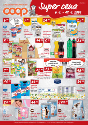 akční leták COOP 6.1.2021-19.1.2021