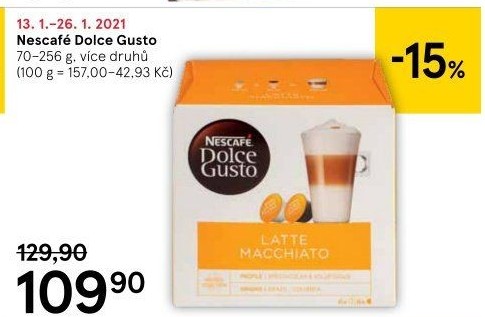 Kapsle Dolce Gusto Nescafé