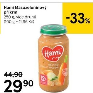 Příkrm masozeleninový Hami