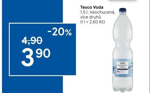 Přírodní voda Tesco