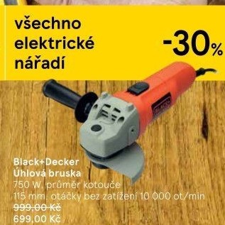 Úhlová bruska Black&amp