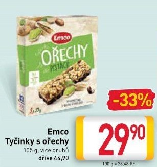 Tyčinka s ořechy Emco