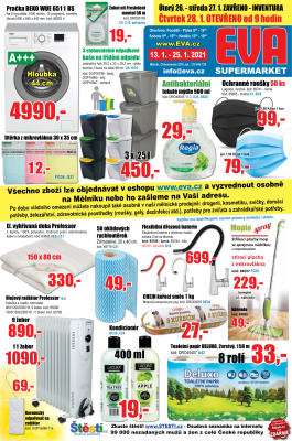 akční leták EVA.cz 13.1.2021-25.1.2021