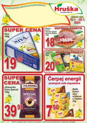 akční leták Hruška 19.1.2021-25.1.2021