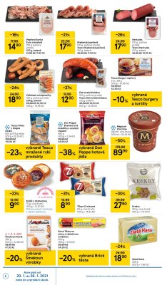 akční leták Tesco 20.1.2021-26.1.2021