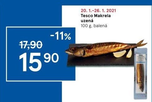 Makrela uzená Tesco