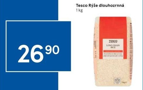 Rýže dlouhozrnná Tesco