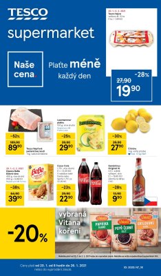 akční leták Tesco 20.1.2021-26.1.2021