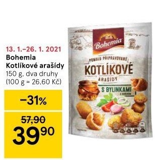 Arašídy v těstíčku Kotlíkové Bohemia Chips