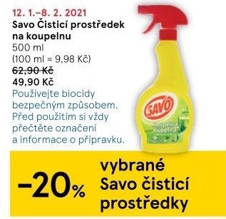 Čistič koupelen Savo