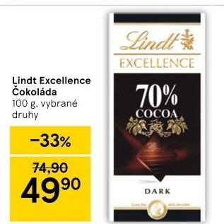 Čokoláda Excellence Lindt