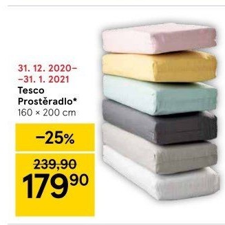 Prostěradlo Tesco