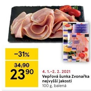 Šunka Zvonařka nejvyšší jakosti LE&amp