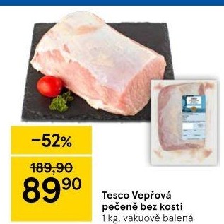 Vepřová pečeně bez kosti Tesco