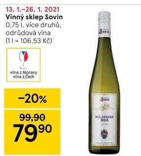 Vína Vinný sklep Sovín