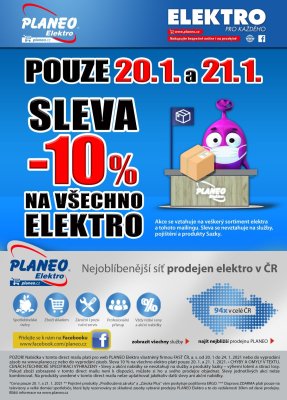 akční leták Planeo Elektro 20.1.2021-24.1.2021