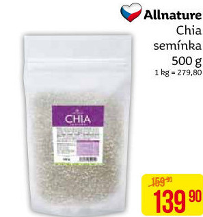 Chia semínka Allnature