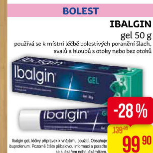 Gel proti bolesti Ibalgin